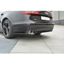 Heck Ansatz Flaps Diffusor passend für Audi A6 C7 Avant schwarz Hochglanz