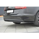 Heck Ansatz Flaps Diffusor passend für Audi A6 C7  schwarz matt