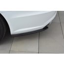 Heck Ansatz Flaps Diffusor passend für Audi A6 C7 Avant S-line/ S6 C7 Facelift Carbon Look