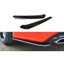 Heck Ansatz Flaps Diffusor passend für AUDI A7 S-LINE (FACELIFT) Carbon Look