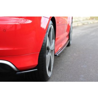 Heck Ansatz Flaps Diffusor passend für Audi RS3 8P Carbon Look