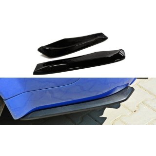 Heck Ansatz Flaps Diffusor passend für AUDI RS6 C5 AVANT schwarz Hochglanz