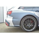 Heck Ansatz Flaps Diffusor passend für Audi RS6 C7 / C7 FL schwarz Hochglanz