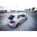 Heck Ansatz Flaps Diffusor passend für Audi S3 8P / S3 8P FL Carbon Look