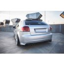 Heck Ansatz Flaps Diffusor passend für Audi S3 8P / S3 8P FL schwarz Hochglanz