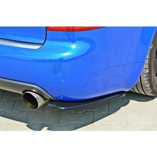 Heck Ansatz Flaps Diffusor passend für AUDI S4 B6 Avant schwarz matt