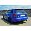 Heck Ansatz Flaps Diffusor passend für AUDI S4 B6 Avant schwarz matt