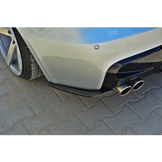 Heck Ansatz Flaps Diffusor passend für BMW 1er E87 Standard/M-Performance schwarz Hochglanz