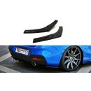 Heck Ansatz Flaps Diffusor passend für BMW 1er F20/F21 M-Power Facelift schwarz matt