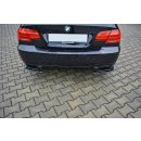 Heck Ansatz Flaps Diffusor passend für BMW 3er E92 M Paket FACELIFT Carbon Look