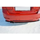 Heck Ansatz Flaps Diffusor passend für BMW 3er F30 Carbon Look