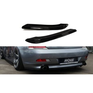 Heck Ansatz Flaps Diffusor passend für BMW 6er E63 / E64 (vor Facelift) schwarz matt