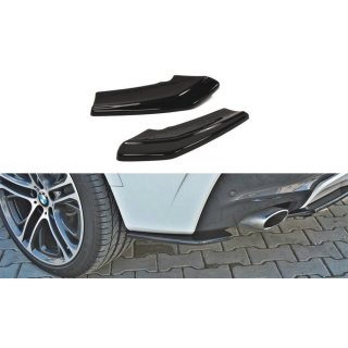 Heck Ansatz Flaps Diffusor passend für BMW X4 M Paket Carbon Look