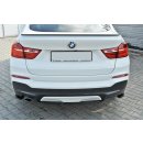 Heck Ansatz Flaps Diffusor passend für BMW X4 M Paket Carbon Look