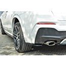 Heck Ansatz Flaps Diffusor passend für BMW X4 M Paket schwarz Hochglanz