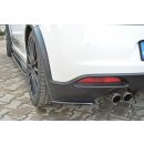 Heck Ansatz Flaps Diffusor passend für FIAT GRANDE PUNTO ABARTH schwarz matt