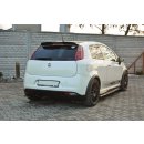 Heck Ansatz Flaps Diffusor passend für FIAT GRANDE PUNTO ABARTH schwarz matt