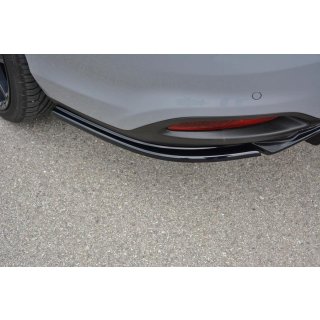 Heck Ansatz Flaps Diffusor passend für Fiat Tipo S-Design schwarz Hochglanz