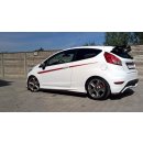 Heck Ansatz Flaps Diffusor passend für FORD FIESTA MK7 ST / STLINE / ZETEC S FACELIFT schwarz matt