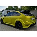 Heck Ansatz Flaps Diffusor passend für FORD FOCUS MK2 RS Carbon Look