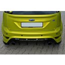 Heck Ansatz Flaps Diffusor passend für Ford Focus RS Mk2 schwarz Hochglanz