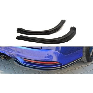 Heck Ansatz Flaps Diffusor passend für Ford Focus ST Mk3 Kombi schwarz Hochglanz