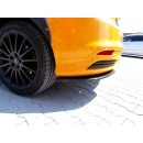 Heck Ansatz Flaps Diffusor passend für FORD FOCUS MK3 ST VORFACELIFT schwarz matt