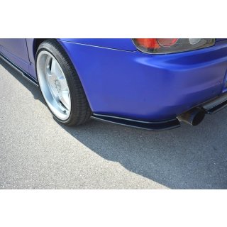 Heck Ansatz Flaps Diffusor passend für HONDA S2000 schwarz Hochglanz