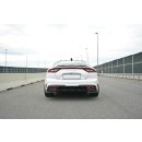 Heck Ansatz Flaps Diffusor passend für KIA STINGER GT Carbon Look