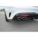 Heck Ansatz Flaps Diffusor passend für KIA STINGER GT schwarz Hochglanz