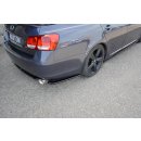 Heck Ansatz Flaps Diffusor passend für LEXUS GS MK.3 schwarz Hochglanz