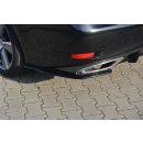 Heck Ansatz Flaps Diffusor passend für Lexus GS Mk4 Facelift T schwarz Hochglanz