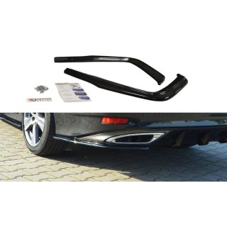 Heck Ansatz Flaps Diffusor passend für Lexus GS Mk4 Facelift T schwarz matt