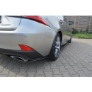 Heck Ansatz Flaps Diffusor passend für Lexus IS Mk3 Facelift T Carbon Look