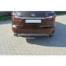 Heck Ansatz Flaps Diffusor passend für Lexus RX Mk4 T Carbon Look