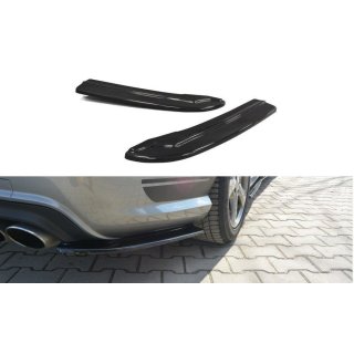 Heck Ansatz Flaps Diffusor passend für Mercedes C W204 63 AMG/AMG-Line Carbon Look