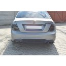 Heck Ansatz Flaps Diffusor passend für Mercedes C W204 63 AMG/AMG-Line Carbon Look