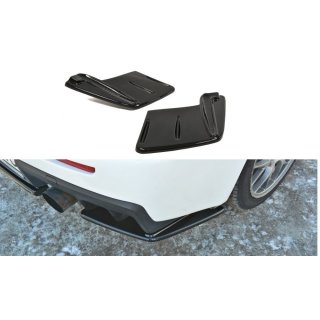 Heck Ansatz Flaps Diffusor passend für Mitsubishi Lancer Evo X schwarz matt