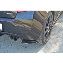 Heck Ansatz Flaps Diffusor passend für RENAULT CLIO III RS Carbon Look