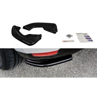 Heck Ansatz Flaps Diffusor passend für Renault Clio Mk4 Carbon Look