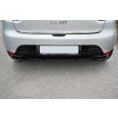 Heck Ansatz Flaps Diffusor passend für Renault Clio Mk4 schwarz matt