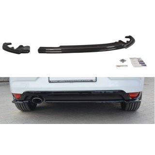 Heck Ansatz Flaps Diffusor passend für Renault Megane Mk4 Hatchback Carbon Look