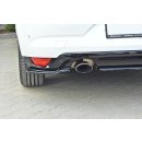 Heck Ansatz Flaps Diffusor passend für Renault Megane Mk4 Hatchback Carbon Look