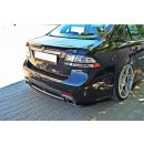 Heck Ansatz Flaps Diffusor passend für SAAB 9-3 TURBO X schwarz Hochglanz