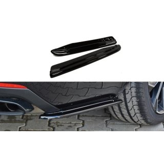 Heck Ansatz Flaps Diffusor passend für Skoda Octavia RS Mk3 / Mk3 FL Hatchback / Kombi schwarz Hochglanz