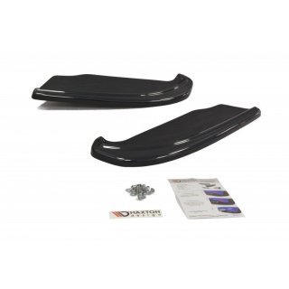 Heck Ansatz Flaps Diffusor passend für Subaru Impreza II WRX schwarz Hochglanz