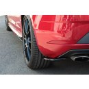 Heck Ansatz Flaps Diffusor V.1 passend für Seat Leon Mk3 Cupra Facelift schwarz matt