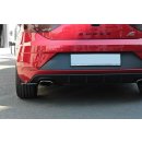 Heck Ansatz Flaps Diffusor V.1 passend für Seat Leon Mk3 Cupra Facelift schwarz matt