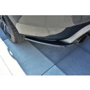 Heck Ansatz Flaps Diffusor passend für Volvo V60 Polestar Facelift Carbon Look