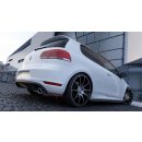 Heck Ansatz Flaps Diffusor passend für VW GOLF 6 GTI 35TH Carbon Look